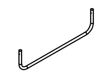 Parte de la silla C - Barra redondeada