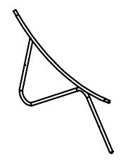 Parte de la silla A - Pata de la silla