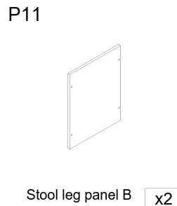 Stool Leg Panel B 