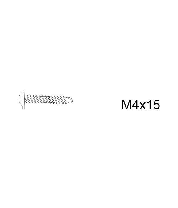M4x15 skrue