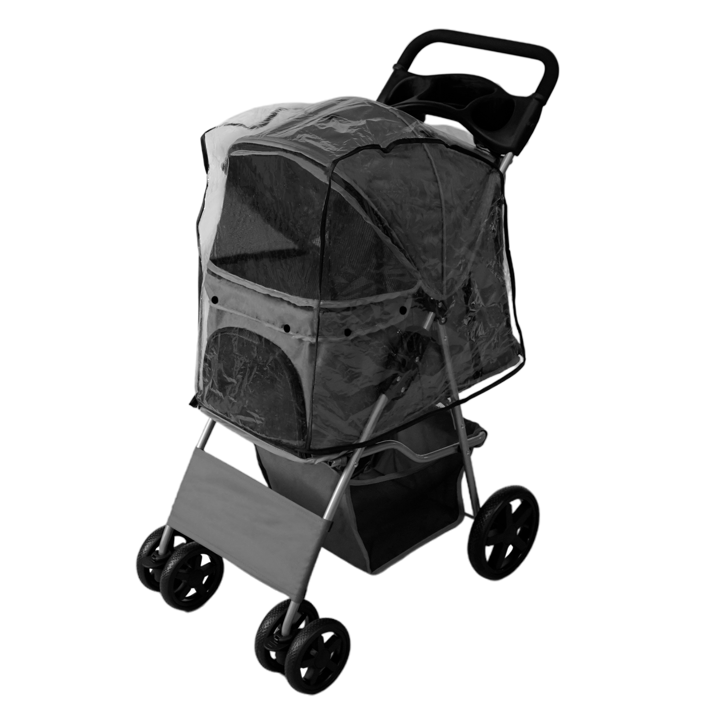 Pet Stroller with Rain Cover