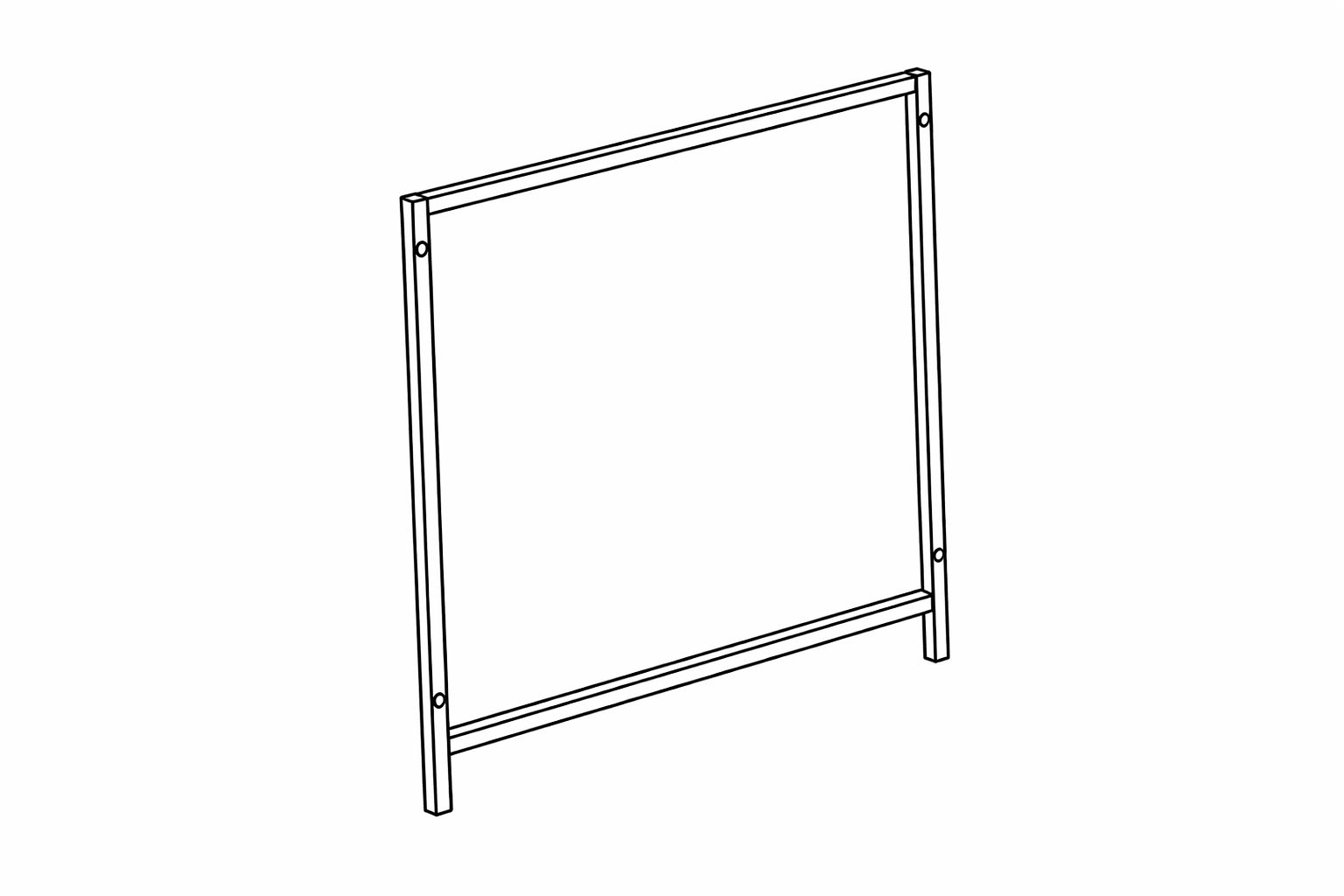 Parte del Tavolino da Caffè H - Telaio