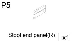 Stool End Panel (R)