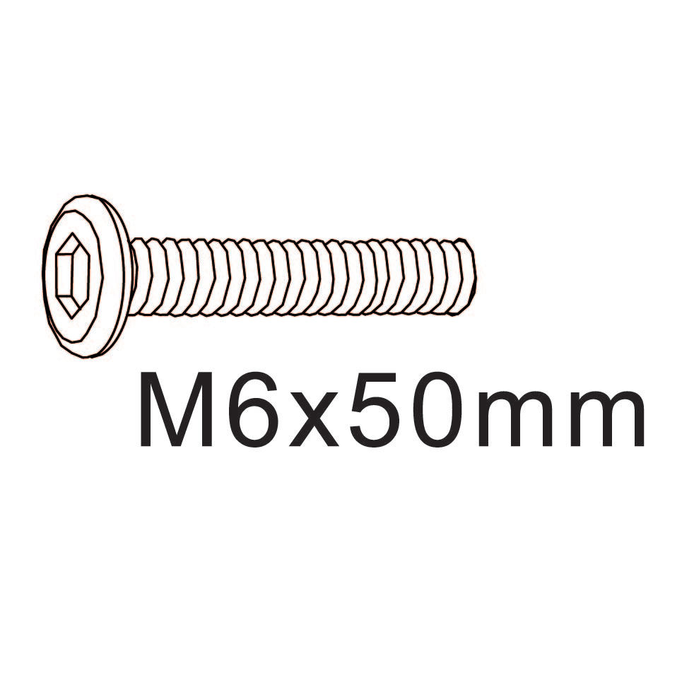 S) M6x50mm Schraube