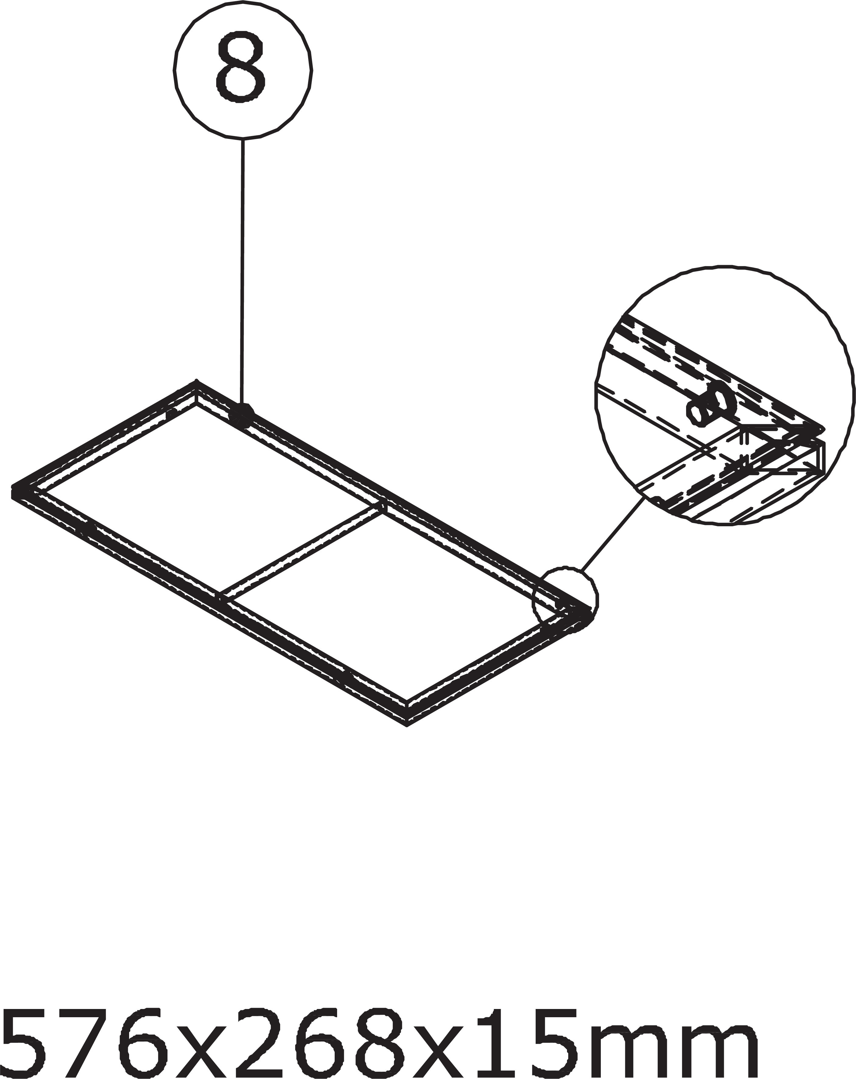 8) Stolens sockelplatta