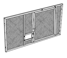 Borddel E - Sidopanel med dörr