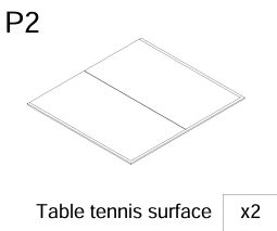Bordoverflade / Bordtennisoverflade