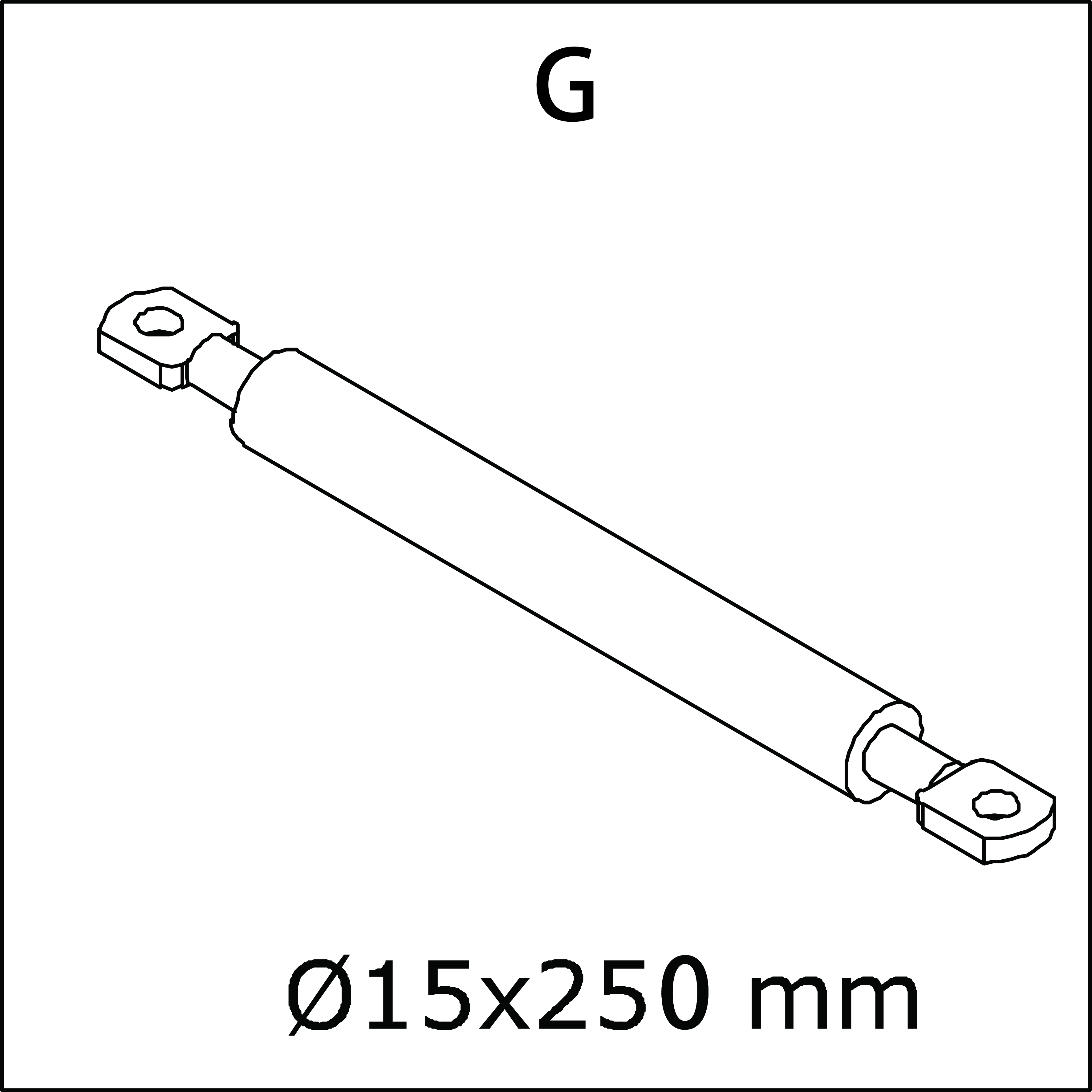 G) Storage Box Lid Strut