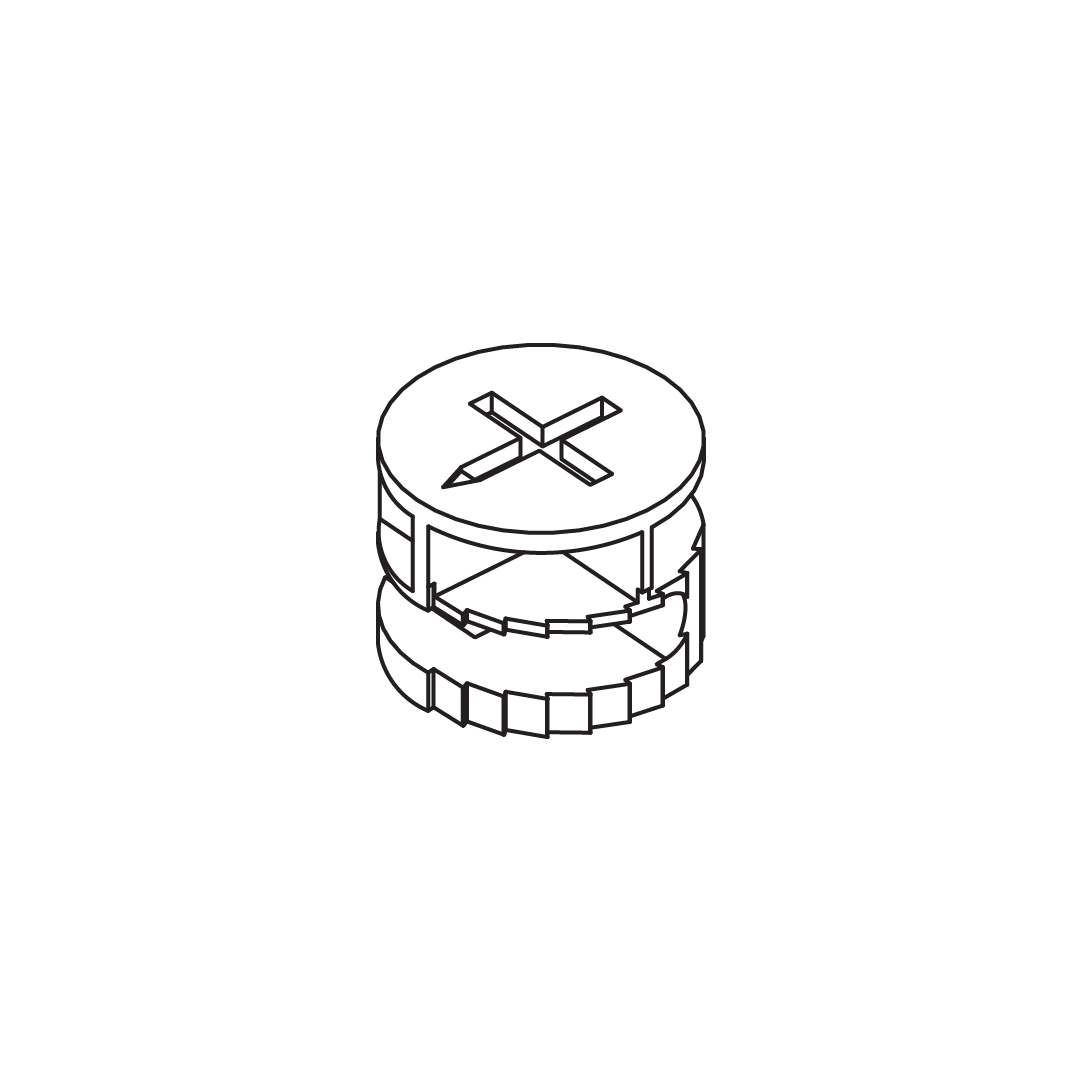 B - Zamek mimośrodowy (Cam Lock)