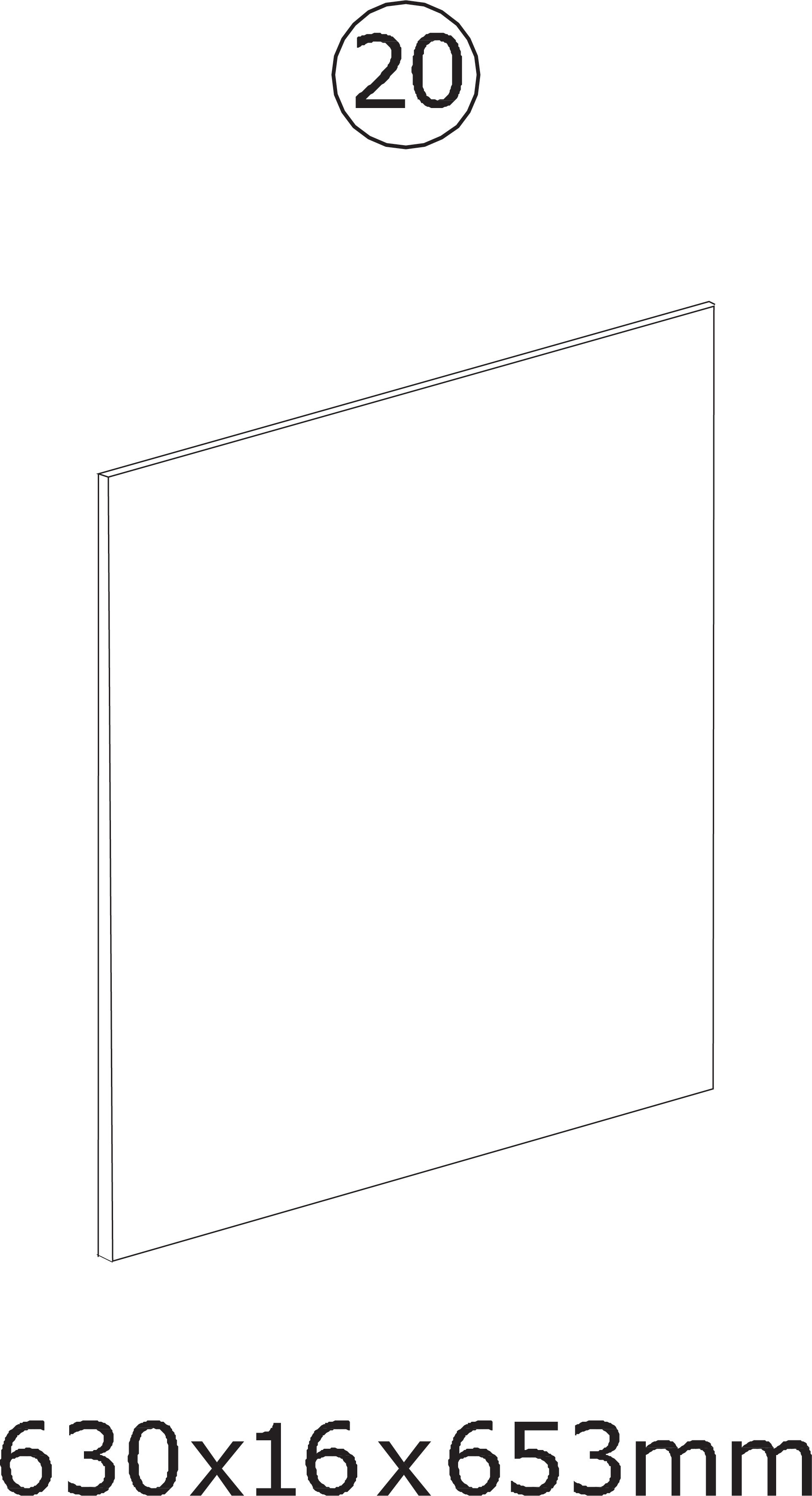 20) Sidopanel för förvaringslåda