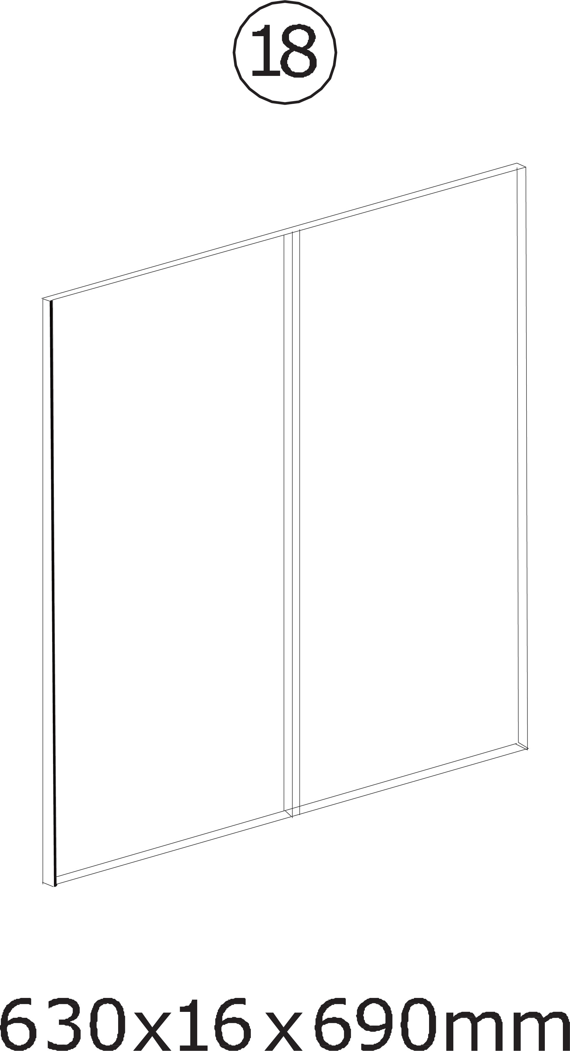 18) Förvaringslådans sidopaneler (Storage Box Side Panel)