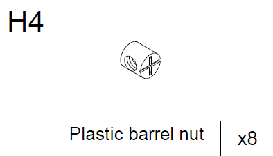 Plastik tøndemøtrik