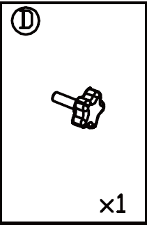 Parte D - Manopola di serraggio