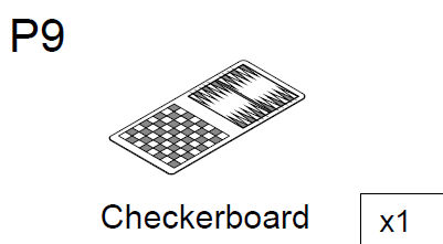 Skak, Backgammon & Shuffleboard Bræt