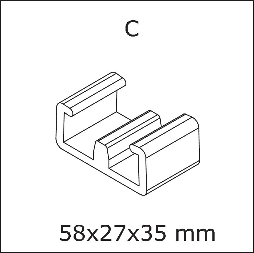C) Modulkopplingsklämmor (Modular Frame Clips)