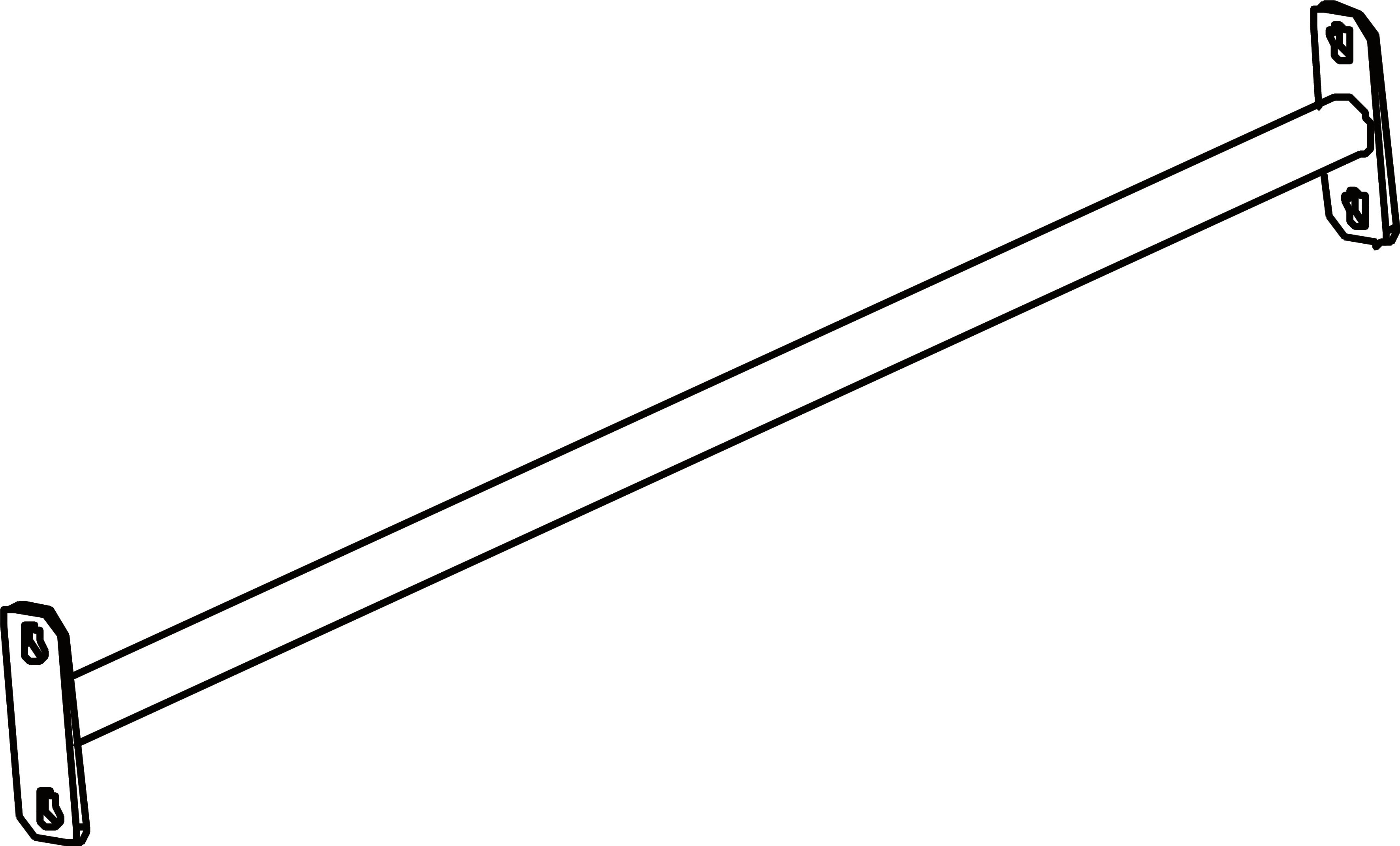 D) Stolens främre tvärstång