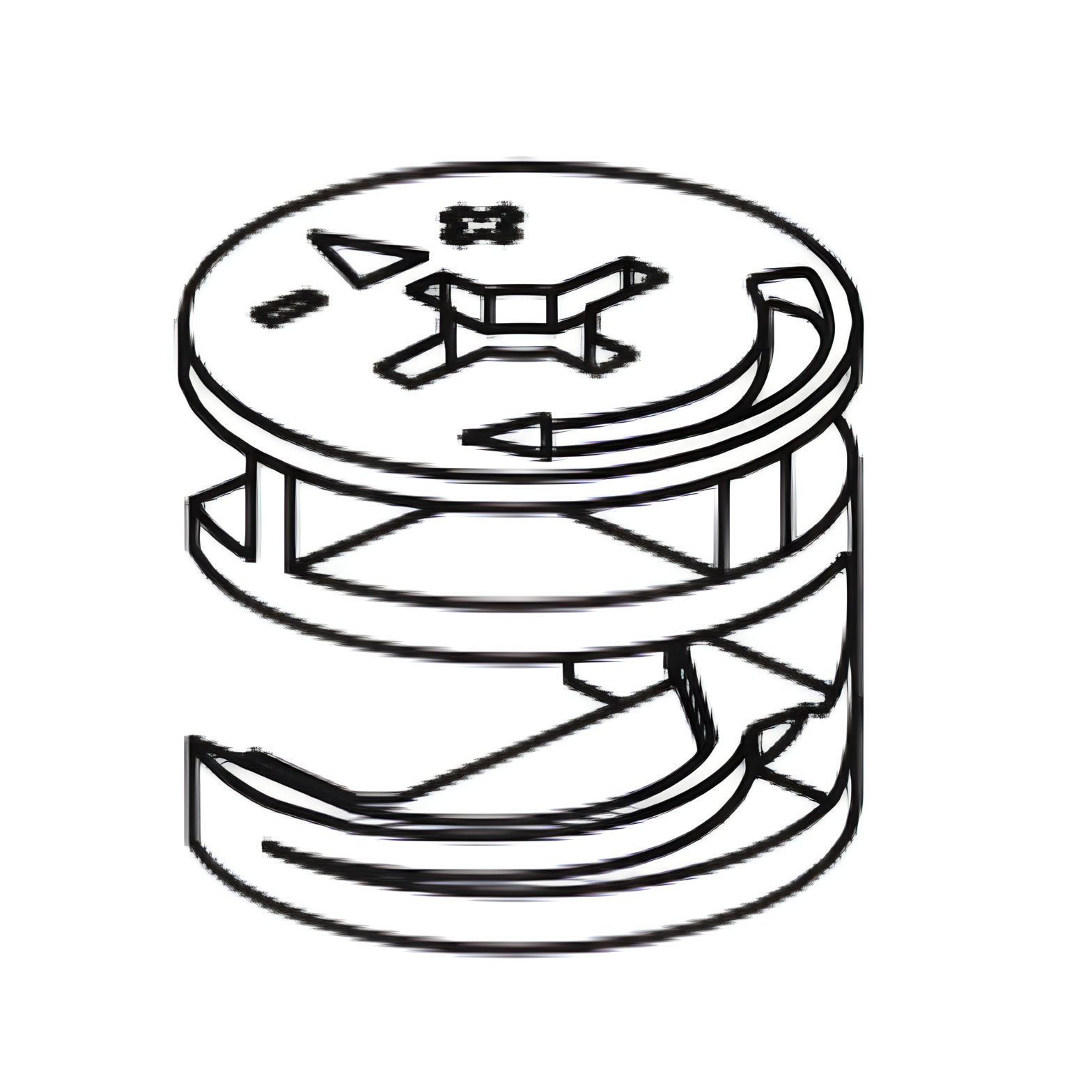 Scatola A: Parte B - Serratura a camma