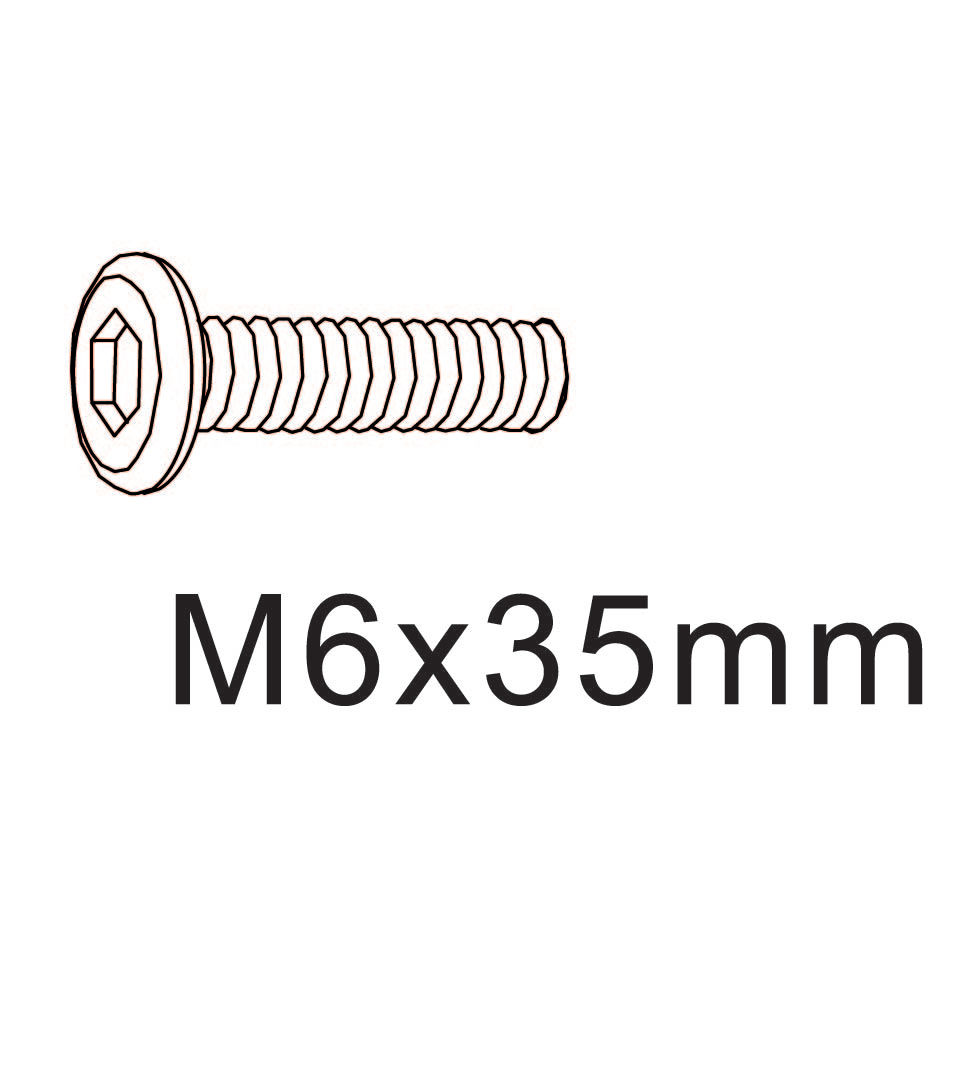 T) M6x35mm Schraube