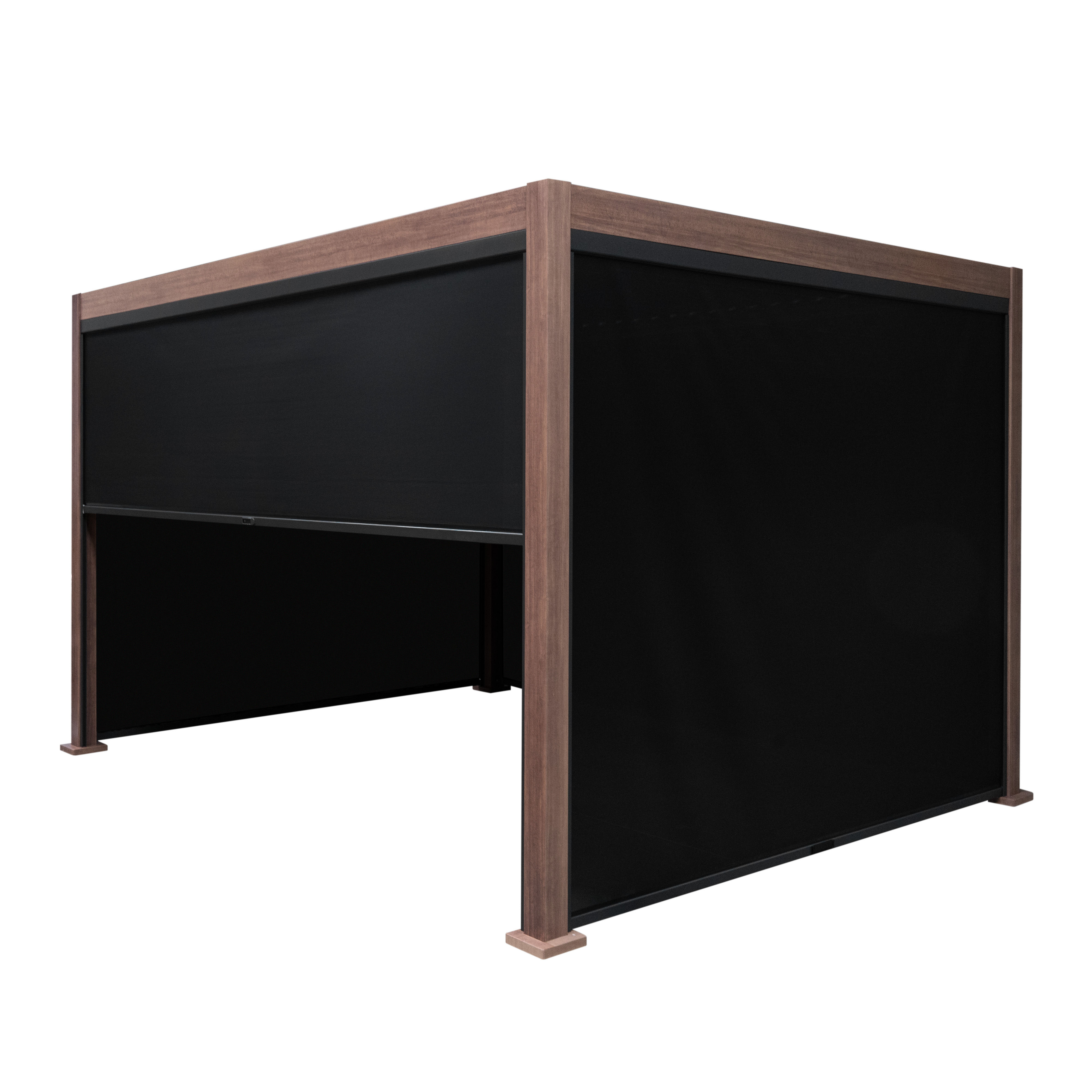 Πέργκολα Αλουμινίου με Εφέ Ξύλου - Περσίδες