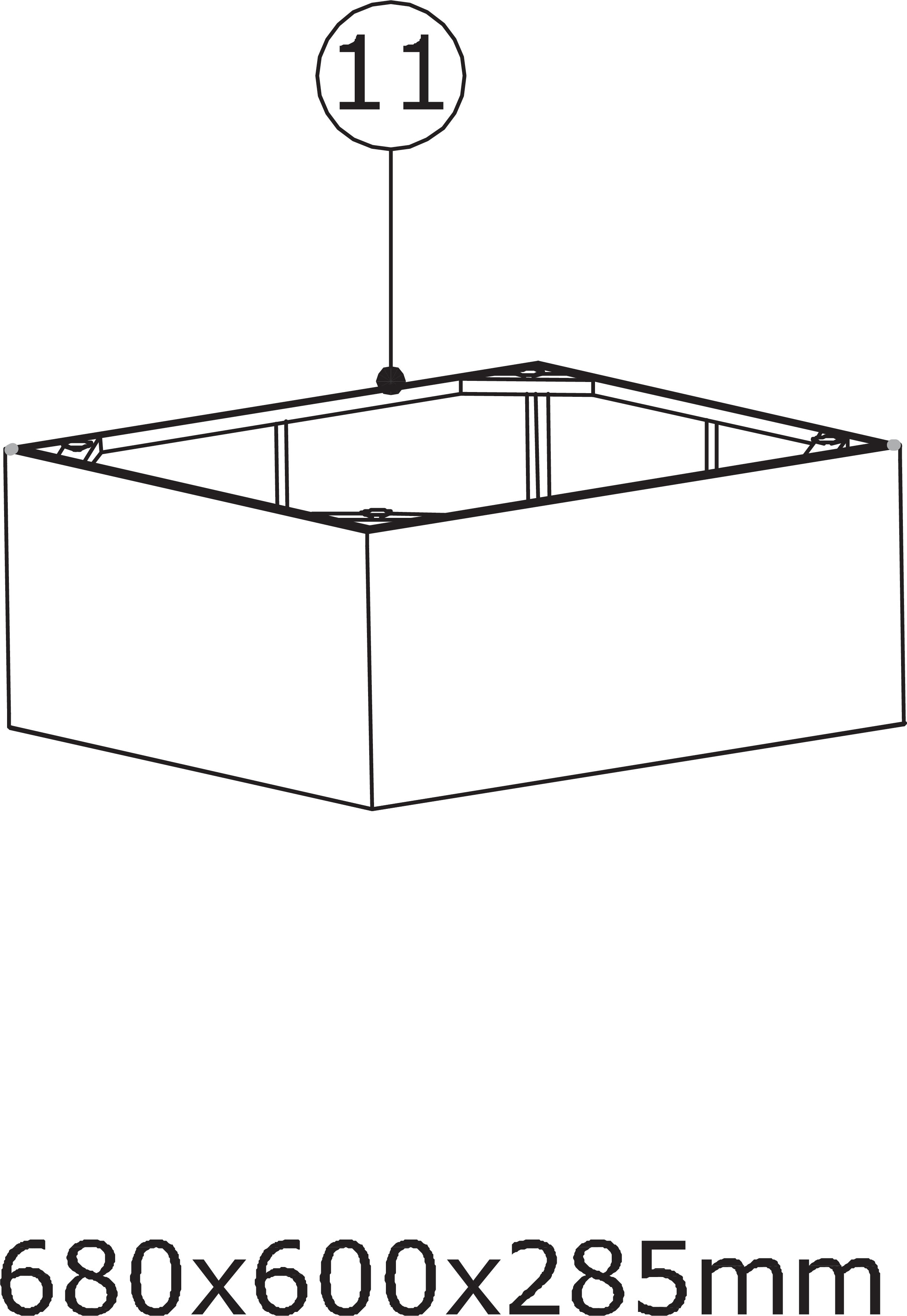 11) Bordramme (Table Frame)