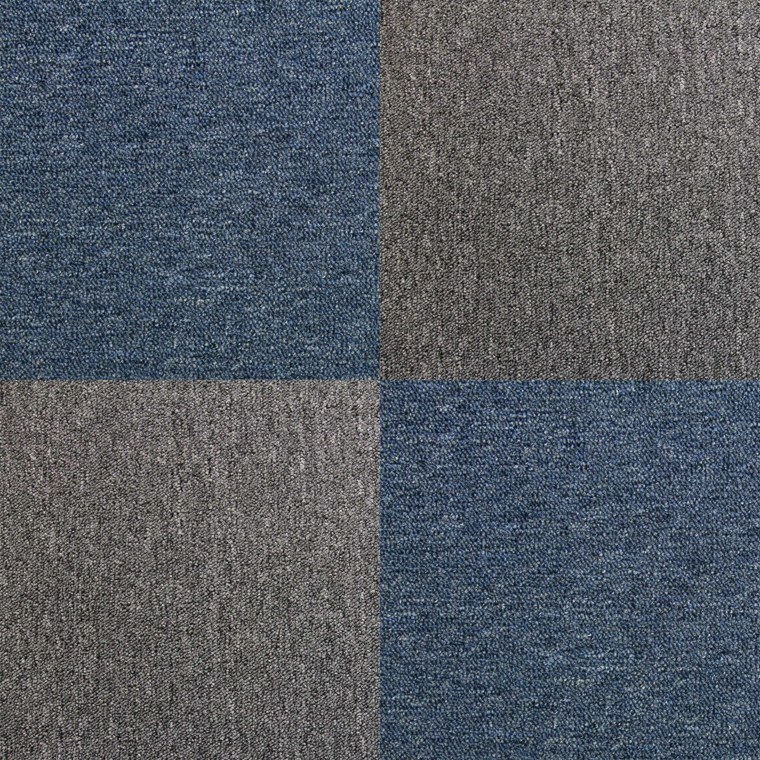 Carpet Tiles 50cm x 50cm Storm Blue & Anthracite Bundle