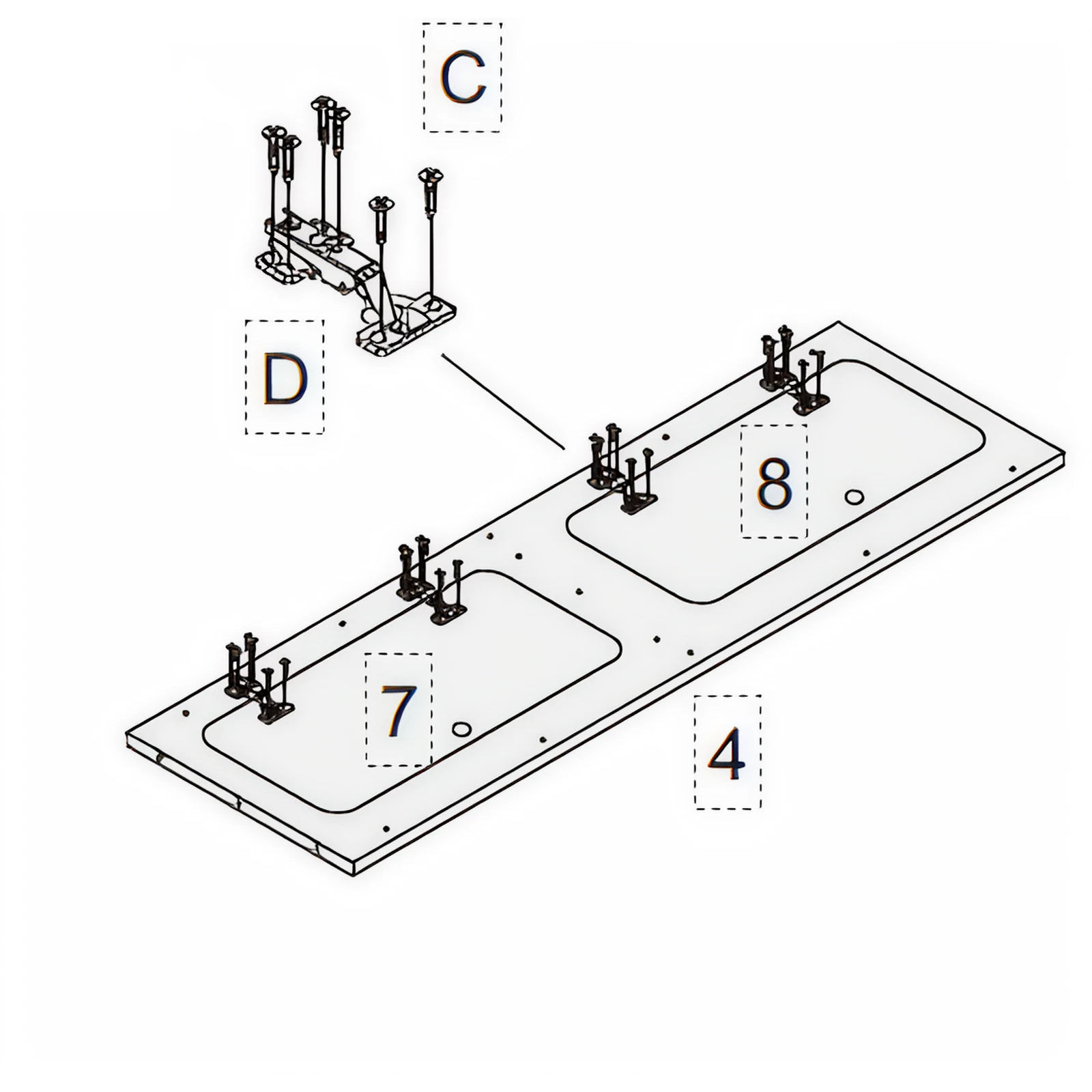 Attaching Hinges to Front Panel