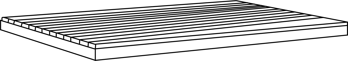 Teil A - Arbeitsplattenbasisplatte (Counter Base Panel)