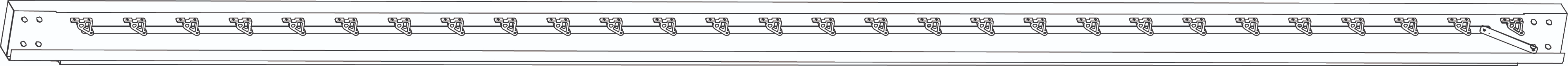 Parte C - Barra transversal de la pérgola con accesorios para el techo