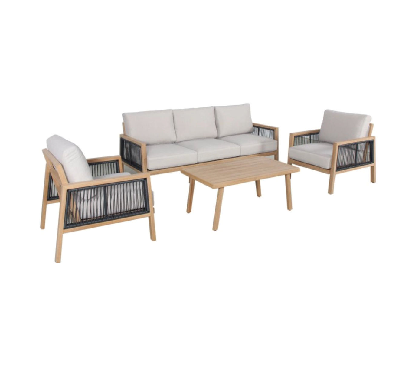 Σετ Καναπέ Αλουμινίου 4 Τεμαχίων