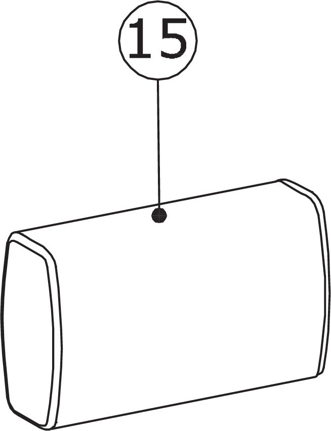 15) Sidokuddar till soffa (Sofa Side Cushions)