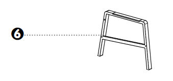 Del 6 - Vänster armstöd (med 3 hål)