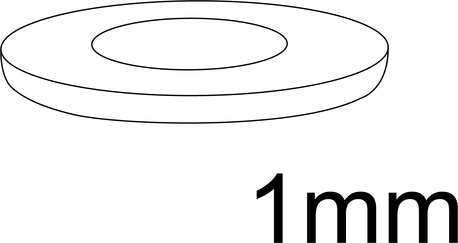 Parte W - Anilha de 1mm