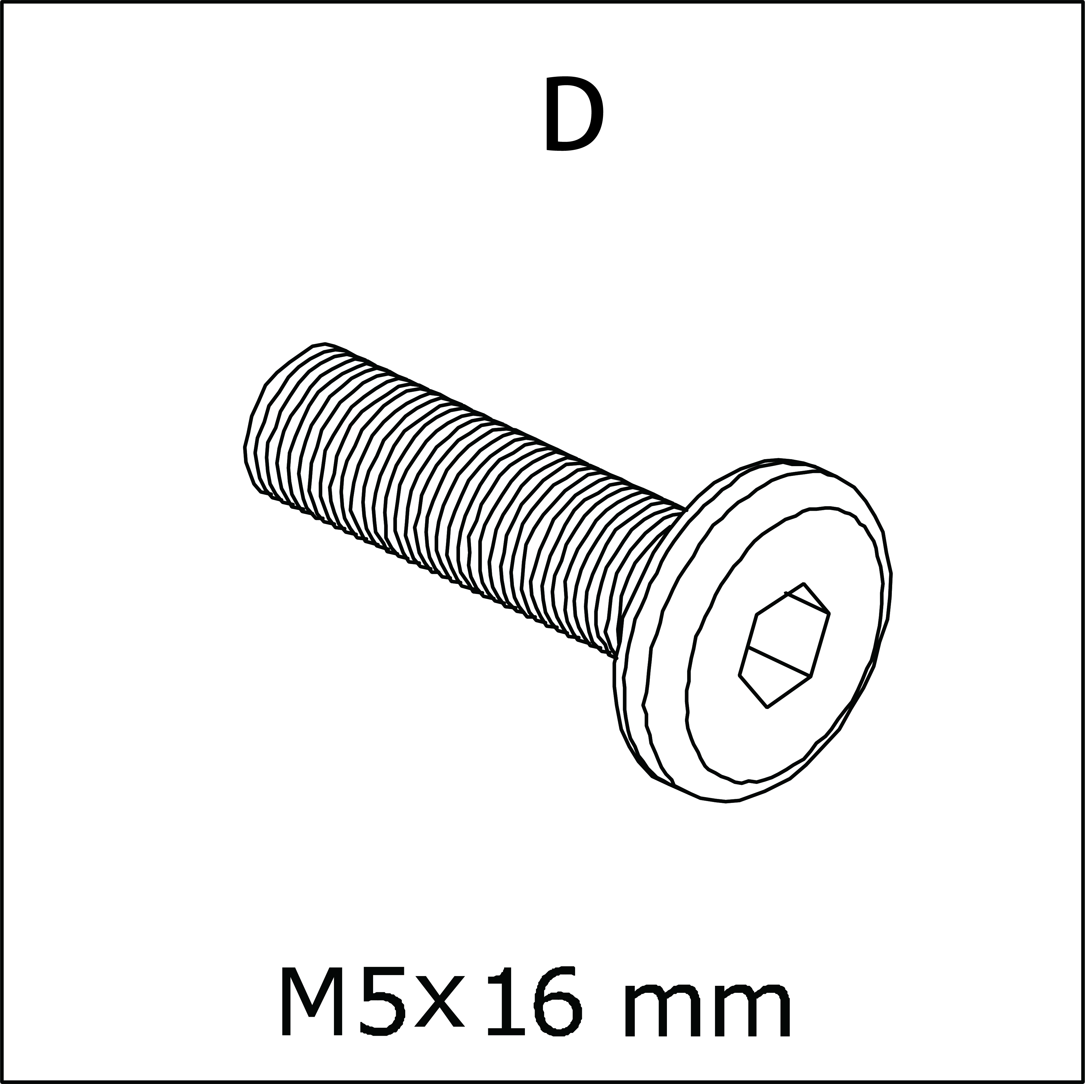 D) M5x16mm