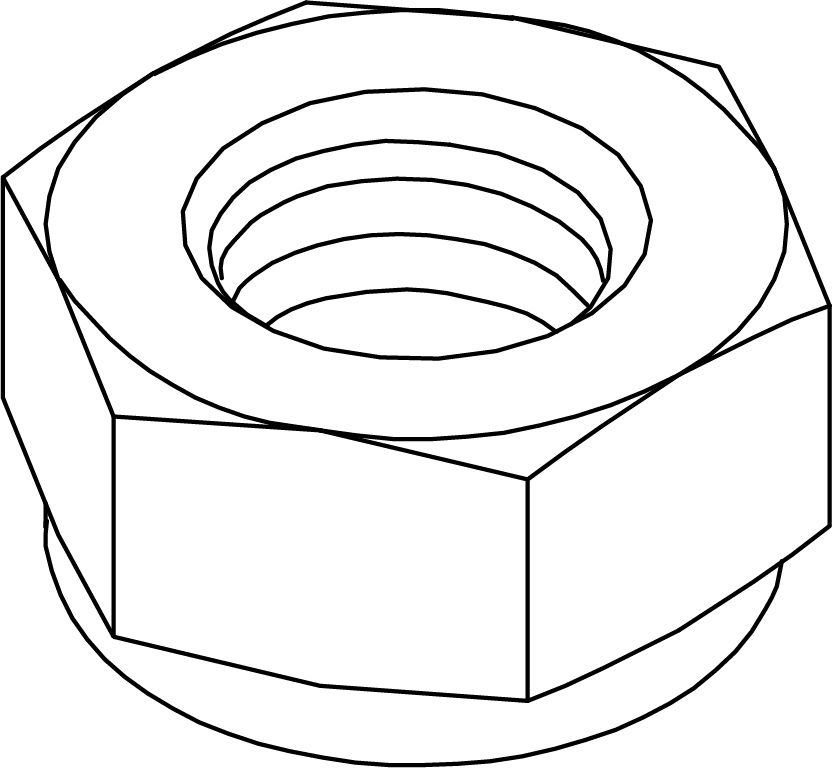 Écrous autobloquants en nylon M6