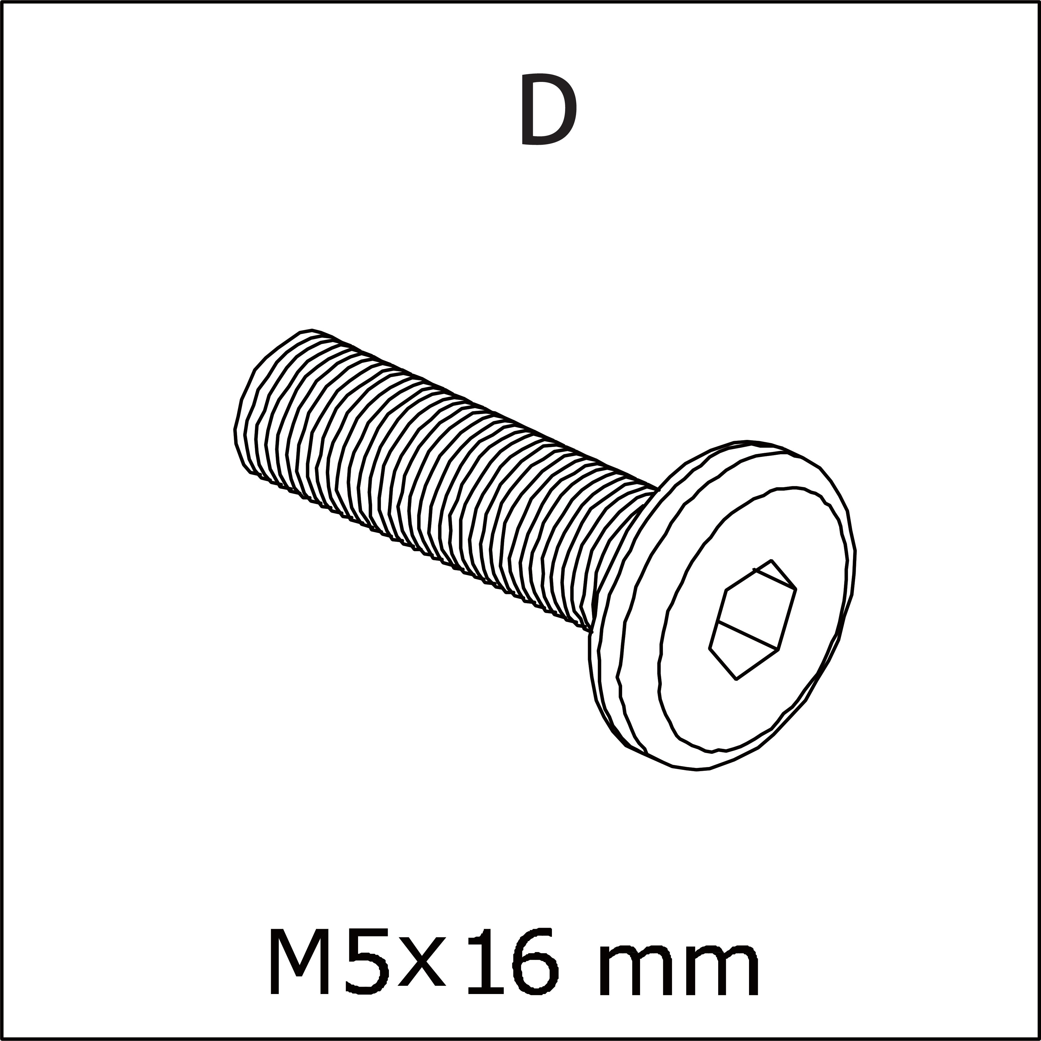 D) M5x16mm