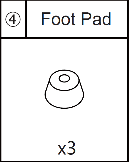 Dartskive dele - Fodpude
