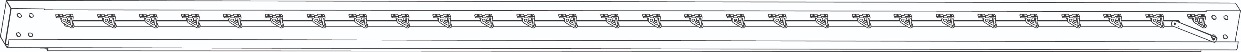 Część C - Belka poprzeczna pergoli z okuciami dachowymi